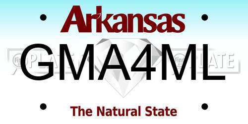 GMA4ML Arkansas License Plate