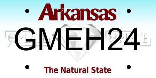 GMEH24 Arkansas License Plate