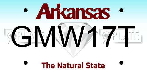 GMW17T Arkansas License Plate