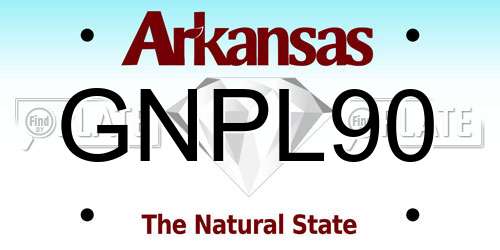 GNPL90 Arkansas License Plate