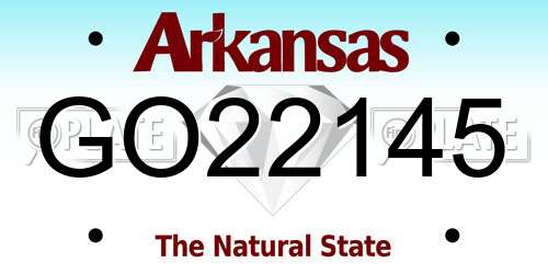 GO22145 Arkansas License Plate