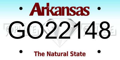 GO22148 Arkansas License Plate