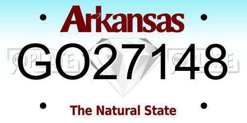 GO27148 Arkansas License Plate