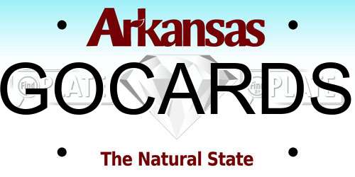 GOCARDS Arkansas License Plate