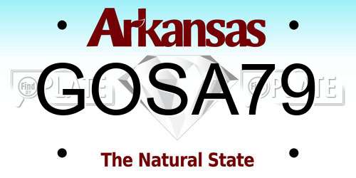 GOSA79 Arkansas License Plate