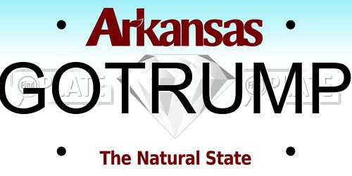 GOTRUMP Arkansas License Plate