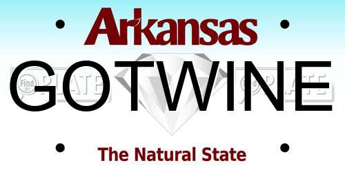 GOTWINE Arkansas License Plate