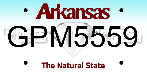 GPM5559 Arkansas License Plate