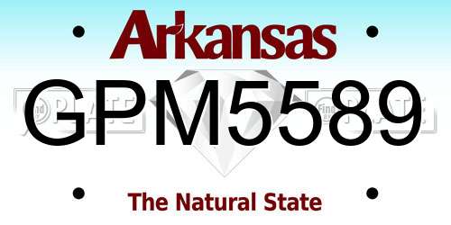 GPM5589 Arkansas License Plate