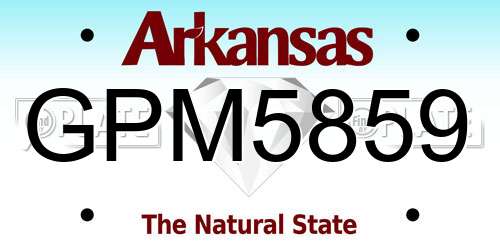 GPM5859 Arkansas License Plate