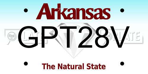 GPT28V Arkansas License Plate