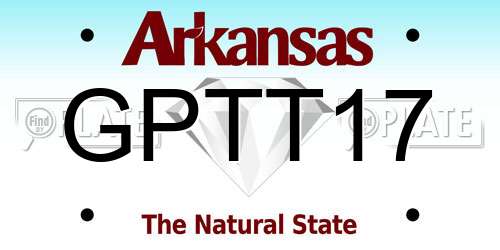 GPTT17 Arkansas License Plate