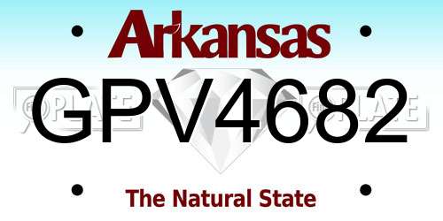 GPV4682 Arkansas License Plate
