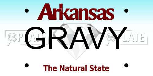 GRAVY Arkansas License Plate