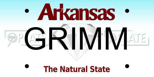 GRIMM Arkansas License Plate