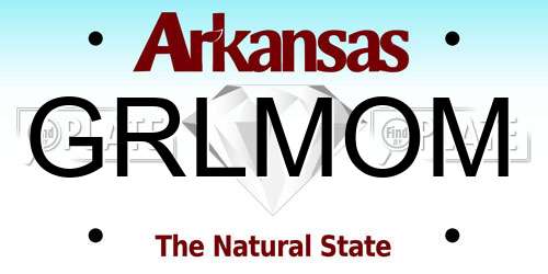 GRLMOM Arkansas License Plate