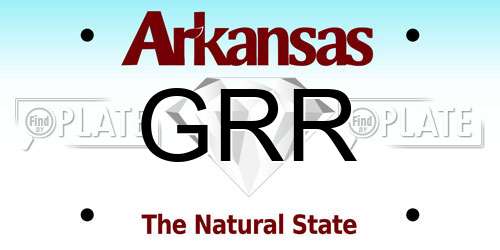 GRR Arkansas License Plate