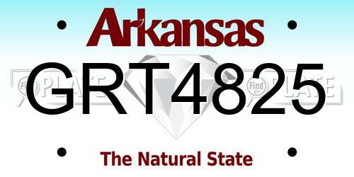 GRT4825 Arkansas License Plate