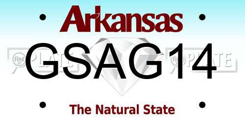 GSAG14 Arkansas License Plate