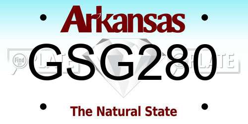 GSG280 Arkansas License Plate