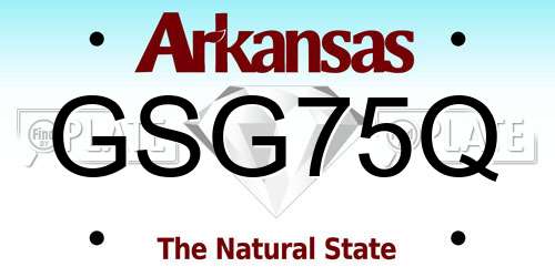 GSG75Q Arkansas License Plate