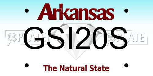 GSI20S Arkansas License Plate