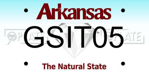 GSIT05 Arkansas License Plate