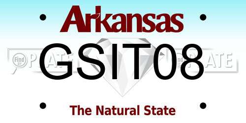 GSIT08 Arkansas License Plate