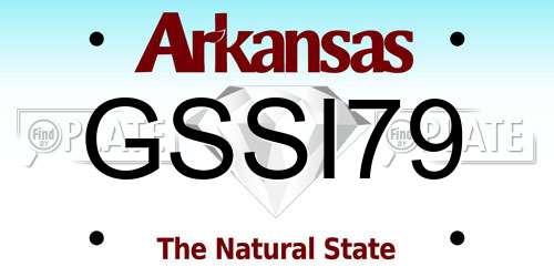 GSSI79 Arkansas License Plate