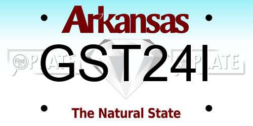 GST24I Arkansas License Plate