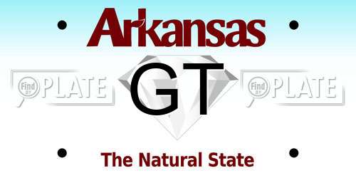 GT Arkansas License Plate