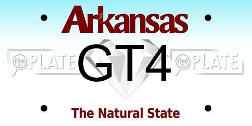 GT4 Arkansas License Plate
