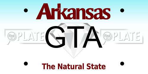 GTA Arkansas License Plate