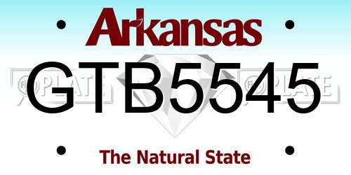 GTB5545 Arkansas License Plate
