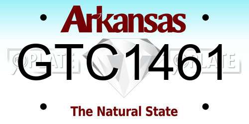 GTC1461 Arkansas License Plate