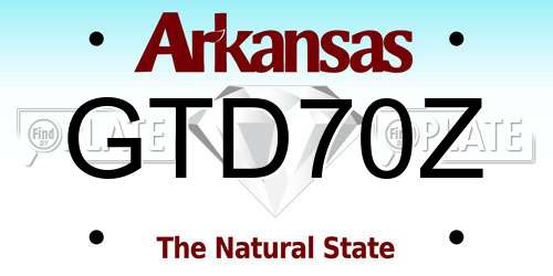 GTD70Z Arkansas License Plate