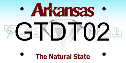 GTDT02 Arkansas License Plate
