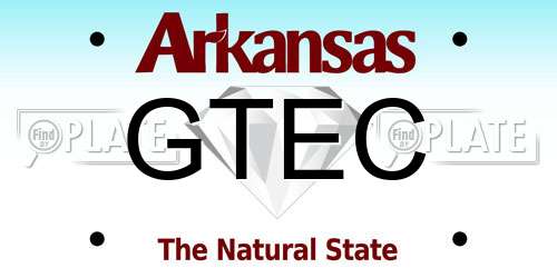 GTEC Arkansas License Plate