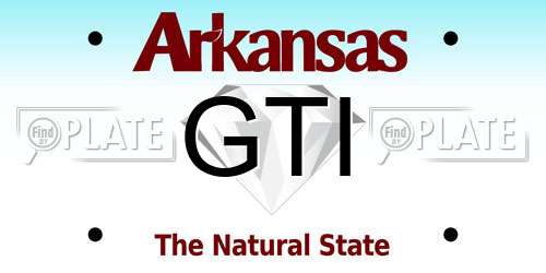 GTI Arkansas License Plate