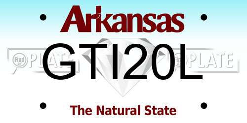 GTI20L Arkansas License Plate