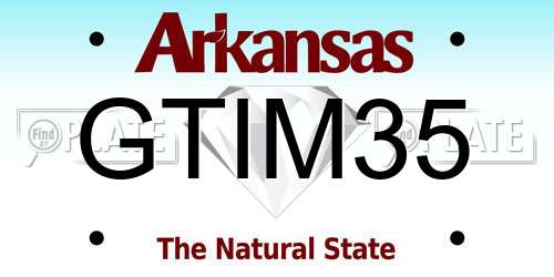 GTIM35 Arkansas License Plate