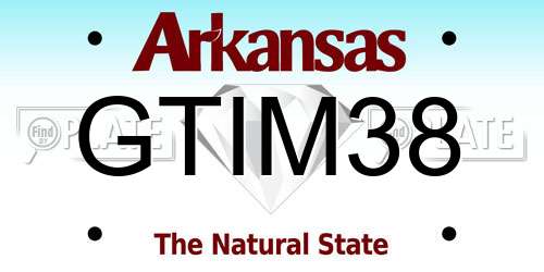 GTIM38 Arkansas License Plate
