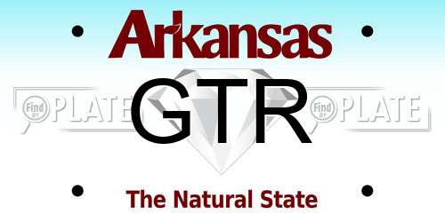GTR Arkansas License Plate
