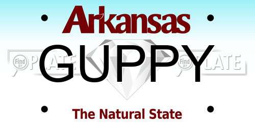 GUPPY Arkansas License Plate