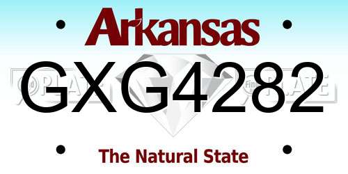 GXG4282 Arkansas License Plate