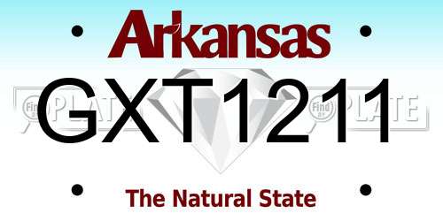 GXT1211 Arkansas License Plate