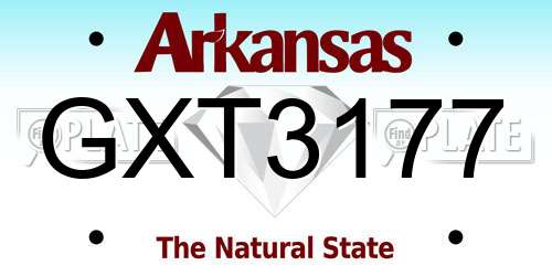 GXT3177 Arkansas License Plate
