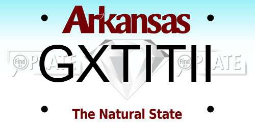 GXTITII Arkansas License Plate