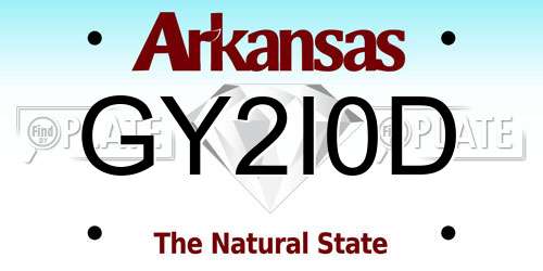 GY2I0D Arkansas License Plate