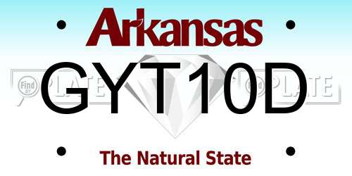 GYT10D Arkansas License Plate